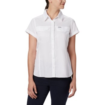 Columbia Silver Ridge Lite Short Sleeve, Camisa Blancos Para Mujer | 058147-NIX